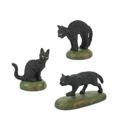 Village Halloween Accessories<Department 56 A Clowder Of Black Cats