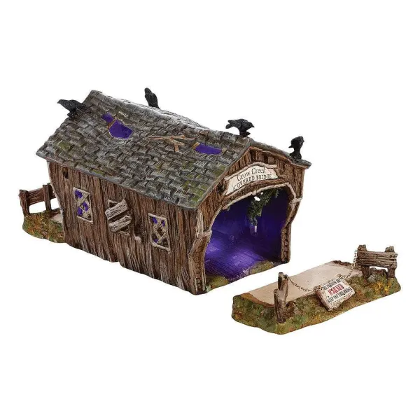 Village Halloween Accessories<Department 56 Crow Creek Covered Bridge