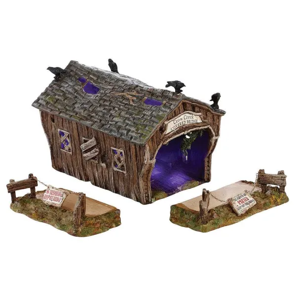 Village Halloween Accessories<Department 56 Crow Creek Covered Bridge