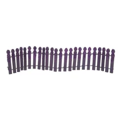 Village Halloween Accessories<Department 56 Ghoulish Purple Glitter Fence