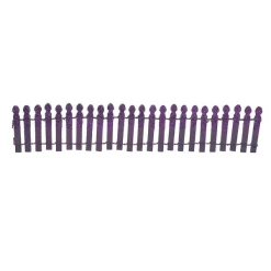 Village Halloween Accessories<Department 56 Ghoulish Purple Glitter Fence
