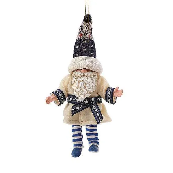 Sale<Department 56 Gnome Ice Blue Orn