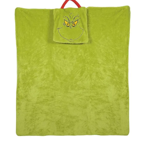 Snowpinions<Department 56 Grinch Travel Blanket