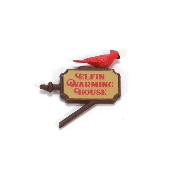 Replacement Parts<Department 56 Holiday Skating Party - Elfin Warming House Sign