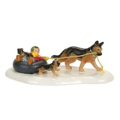Original Snow Village<Department 56 Inner Tube Sled Dog Race