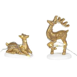Village Accessories<Department 56 Lit Deer Yard Decor
