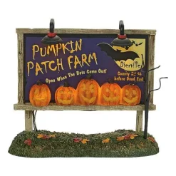 Village Halloween Accessories<Department 56 Lit Pumpkin Patch Billboard