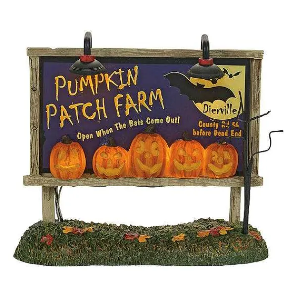 Village Halloween Accessories<Department 56 Lit Pumpkin Patch Billboard