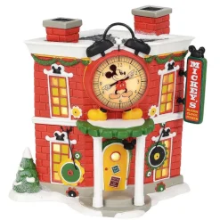 Disney Village<Department 56 Mickey's Alarm Clock Shop
