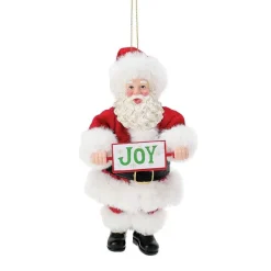 New Santas<Department 56 Peace/Joy Flip Orn