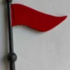 Replacement Parts<Department 56 Red Flag W/ Black Pole