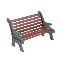Village Accessories<Department 56 Red Wrought Iron Park Bench