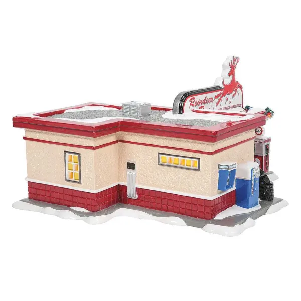 Original Snow Village<Department 56 Reindeer Gas Station