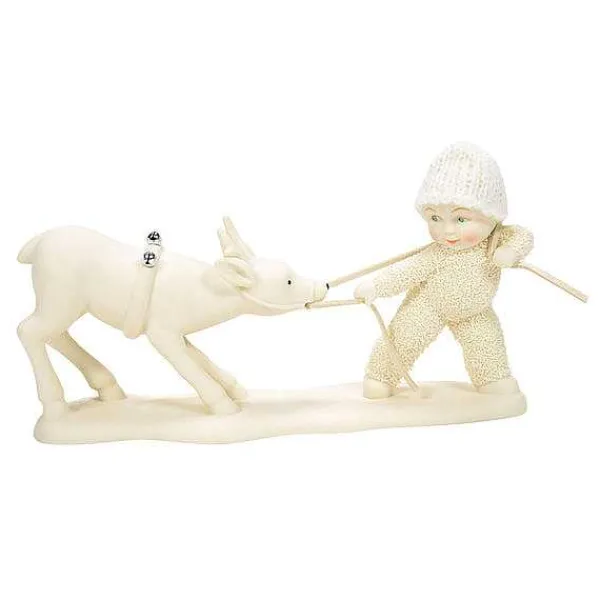 Snowbabies Classic Collection<Department 56 Reluctant Reindeer