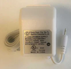 Replacement Parts<Department 56 Replacement Adapter 12V Ac 300Ma White Male Jack