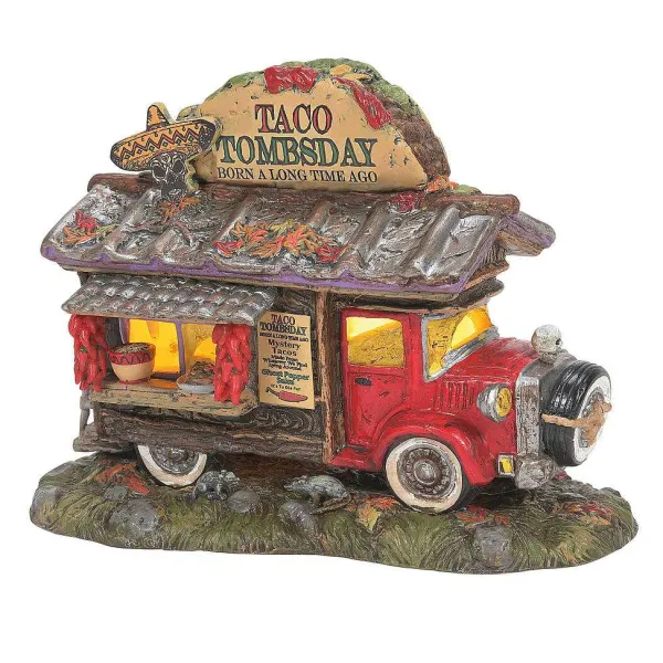 Snow Village Halloween<Department 56 Taco Tombsday Taco Truck