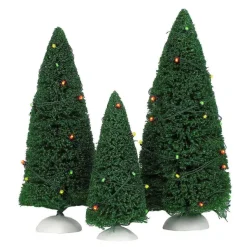 Village Accessories<Department 56 Twinkling Lit Trees Green