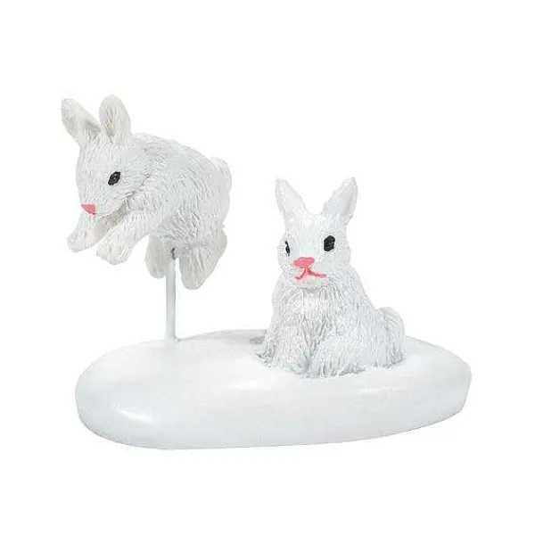 Village Accessories<Department 56 White Christmas Bunnies