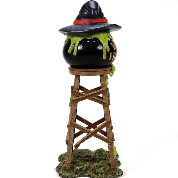 Snow Village Halloween<Department 56 Witch Hollow Watertower