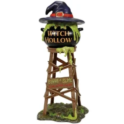 Snow Village Halloween<Department 56 Witch Hollow Watertower