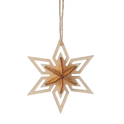Flourish<Department 56 Wooden Star Orn