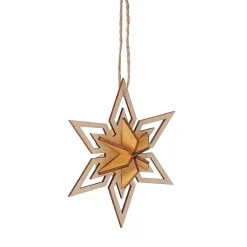 Flourish<Department 56 Wooden Star Orn