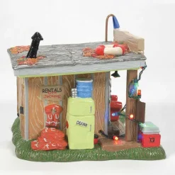Original Snow Village<Department 56 Xmas Vac Selling The Bait Shop