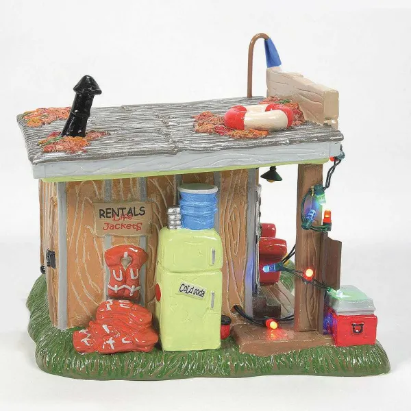 Original Snow Village<Department 56 Xmas Vac Selling The Bait Shop